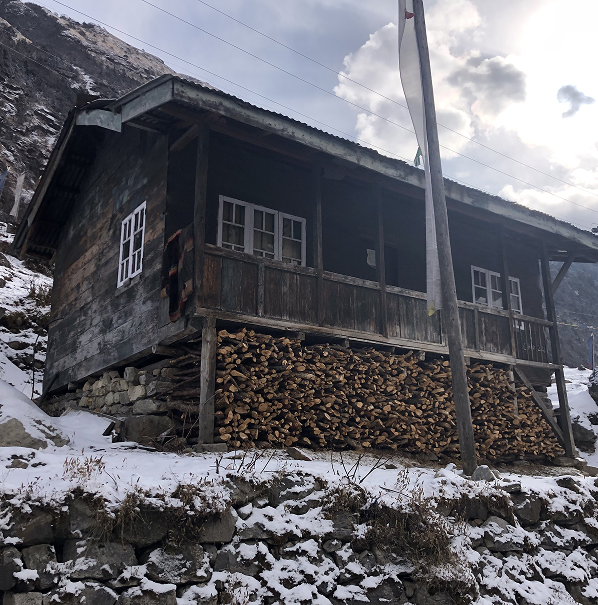 Traditional wooden hut in Lachen Traditional wooden hut in Lachen